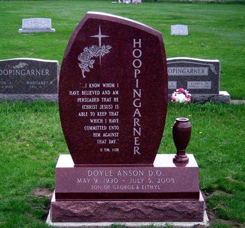 Single Monuments & Headstones - NJ Granite & Marble By Artstones